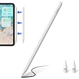 Stift für iPad mit kabelloser Aufladung, iPad Stift kompatibel mit iPad Pro (2018–2024), iPad Pro/iPad/iPad Mini/iPad Air Pencil für Apple iPad mit Neigungserkennung bei Handflächenabweisung