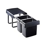 EKOTECH Abfallsammler EKKO 2 RECYCLED mit 32 Liter Füllvolumen für 40 cm Schrankbreite