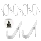 10 Stück Haken für Rundheizkörper,Mehrzweckhaken für Rundheizkörper,ABS Haken Heizung Badheizkörper,Haken für Handtuchheizkörper,für alle Standard Heizkörper, Weiß