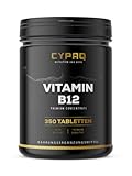 CYPAQ Vitamin B12 Premium - 350 vegane Tabletten für 6 Monate - 500µg Vitamin B12 pro Tagesdosis - hochdosiert, ohne unnötige Zusätze - in Deutschland produziert