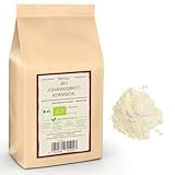 Kamelur 500g BIO Johannisbrotkernmehl – Johannesbrotkernmehl als natürliches Binde- und Verdickungsmittel, Ei Ersatz Pulver vegan – Johannisbrotmehl BIO in biologisch abbaubarer Verpackung