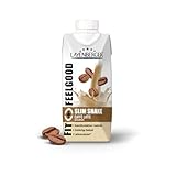 Layenberger Fit+Feelgood Slim Shake Fixfertig, trinkfertiger Mahlzeitersatz für 8 Portionen mit je 208 kcal (8x 330 ml) - Caffé Latte