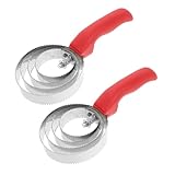 UTHCLO 2 Stück Pferde Viehpflege striegel Langlebigem Metall mit Weichem Borsten design Ergonomischer Griff für Komfortable Anwendung Schafen Kühen Pferden und Nutztieren