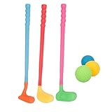 Derwrtup Kinder Golfschläger,Kleinkinder Spielzeug Golfschlägerset Mit Bällen - Tragbares Lernspielzeug Für Familienzeit Vorschule Hinterhof Praxis