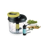 Tefal K1321224 Handschere 5 Seconds Engineering, Lame Glace Lace Pilée, Schwarz, Grün, Transparent, 900 ml