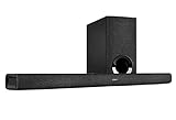 Denon DHT-S416 hochwertige 2.1 TV Soundbar mit kabellosem Subwoofer, Google Chromecast integriert, WLAN, Bluetooth, Dolby Digital, HDMI ARC, optischer Eingang, Black