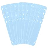 VALICLUD 10 Stück Maskenhaken Maskenverlängerungsschnalle Rutschfest Elastisch Hellblau Maskenzubehör für Ohrbügel und Kopfbandmasken