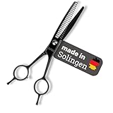 EHASO hochwertige Revolution Hundeschere Modellierschere 22er Z.17 cm Black, Titanium