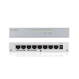 Zyxel 8-port Desktop Gigabit Ethernet Switch | Metallgehäuse, [GS108B]