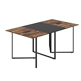 GIANTEX Konferenztisch 180 x 100 cm, Großer Besprechungstisch für 6 bis 8 Personen, rechteckiger Bürotisch mit 2 Kabeldurchlässen, Metallgestell, Traglast 120 kg, für Besprechungsraum & Büro