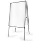 tectake® A1 Kundenstopper, DIN A1 Plakatständer, wetterfester Aufsteller Ständer, Werbeaufsteller klappbar, Wegweiser, Werbetafel für aussen und innen, beidseitige Tafel für Plakate, inkl. 2 Folien