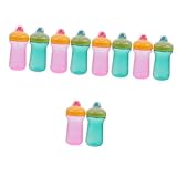 Vaguelly 10 Stk Lernbecher Trinkbecher für Babys Trinkbecher für Kleinkinder Babyflasche Säuglingsbecher Babytasse Wassergläser Babywasserflaschen Tasse für 12+ Monate alte Kinder silikon