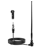 Nelawya Marine Boot FM AM Radio Antenne Flexible Gummi Ente Dach wasserdichte Antenne für Boot Yacht ATV UTV Traktor LKW Motorrad