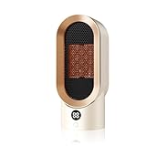 Anluomafuy Heizlüfter, 800W Elektrischer PTC Keramik, Heizlüfter Energiesparend Leise, Raumheizung, Oszillierende Tragbare Elektroheizung für Büro, Schreibtisch, Schlafzimmer, Innen