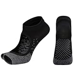 KAHZOR 1 Pair Yoga Socken für Damen sockenschuhe Rutschfeste Zehenlos Pilates Socken Atmungsaktiv Stoppersocken für Zuhause Workout Sport Ballett Tanz Trampolin 35-42
