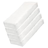 4 Stück Keramikwolle für Bioethanol 300 x 100 x 25mm, Effizientes Brennen und Längere Brenndauer, Hitzebeständig Keramikschwamm, Watte für Tischkamin, Brennwatte für Tischkamine im Innenbereich