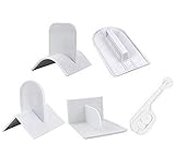 Queta 5 Pack Fondant Smoother - 5 Verschiedene Fondant Glättungswerkzeug - Cake Edge Smoother Scraper, Creme Dekorieren Tools, Fondant DIY Tools Kuchen Polierer