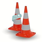 Verkehrspylon Pylon Hütchen Verkehrsleitkegel Warnkegel Markierungskegel Absperrkegel Warnbake Leitpfosten Lübecker Hut Parcours 2 Stück