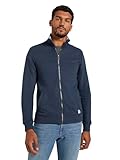 TOM TAILOR Herren Sweatjacke mit Stehkragen, 19024 - Sky Captain Blue White Melange, XL