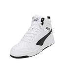 PUMA Unisex Rebound V6 Sneaker, White Black, 38 EU
