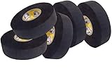 Howies 5X Schlägertape Profi Cloth Hockey Tape schwarz 25mm f. Eishockey, je 22 m