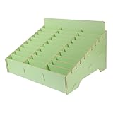 ELAYARD Telefon aufbewahrungsbox aus Holz mit Fächern Multifunktionaler Desktop organizer für Mobiltelefone Büro Klassenzimmer Stabile Handyhalterung und Kartenablage Grün