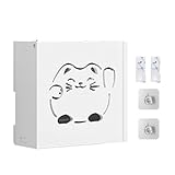 Aufbewahrungsbox für WLAN-Router, versteckte Box für Router, versteckte Box für Router, Wandmontage, für Router ohne Bohren, WLAN-Box spart