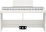 Korg - B2+SP Digitalpiano mit 88 Gewichteten Tasten und Ständer und Pedalen - Weiß