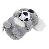 BESPORTBLE Plüsch Koala Stofftier mit Grünem Weiches Kuscheltier Graues Koala für Freunde Langlebig und Dekorativ für Zuhause und Büro