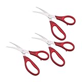 BESTOYARD 3St küchenschere aus edelstahl Hummerschere Schere schwere Ausführung multifunktionale Knochenschere kitchen scissors grillzange scherenzange Grillschere Edelstahlschere