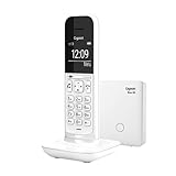 Gigaset CL390 - schnurloses Design DECT-Telefon - Freisprechfunktion - 2 Akustik-Profile, großem Grafik Display, leichte Bedienung mit intuitiver Menüführung,inkl Basisstation Box 90, lucent white