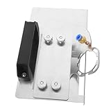 KONTONTY Fasenrahmen Gestell Schneiden Holzbearbeitung Gerät Werkzeug Winkelschleifer-Fasenhalterung Winkelschleifer-Fasenständer Winkelmühle Halter Rostfreier Stahl Silver