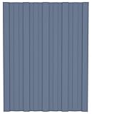 SECOLI Dachpaneele Metall 36 STK Trapezblech Trapezbleche Profilblech Wellblechplatten Für Dach wellplatten Dachblech Dach Platten Stahlblechdachplatten Verzinkter Stahl-Grau-36 STK 60 x 45 cm