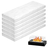Keramikwolle 6 Stück – Keramikwolle für Bioethanol Kamin & Bio Ethanol Tischkamin, Hitzebeständig, Zuschneidbar, Ideal für Ethanol Tischkamin, Brennspiritus & Bioethanol Kamin