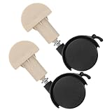 Supvox 2 Stück Katzenkäfig mit Drehbaren Lenkrollen Ersatzräder für Hundetransportkäfige Bewegliche für Katzenkäfige zu Montieren für Tierbedarf