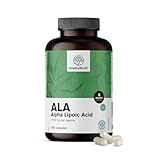 HealthyWorld ALA – Alpha-Liponsäure – 650 mg pro Tagesdosis – 180 pflanzliche Kapseln – Energieboost – 6-Monats-Vorrat – Hervorragende Verwertbarkeit