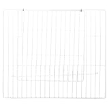 SEWACC Selbstgemacht Metall Käfigtür 35X35cm Weiß Haustierlaufstall Tür aus Eisendraht für Katzen Hunde Kaninchen Einfache Montage Langlebiges Haustierzubehör