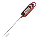 MixcMax Küchenthermometer Einkochthermometer Kuchen Flaschen Thermometer Küche Kochen Wasser Milch Baby Haushaltsthermometer LCD Digital Fleischthermometer mit Langer Sonde