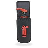 TrunkExpert Halterung für einen 1 kg Autofeuerlöscher Organizer Brandschutz Sicherer Transport Feuerlöscher Einfache Montage Universell Höhe 29cm Breite 10,5cm Material Cordura