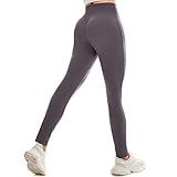 KUPANTS ATHLEISURE LEGGINGS Leggings Damen Sporthose Damen Sportbekleidung Sport Leggings Damen Leggins Sportleggins Damen Lang Leggings Damen High Waist (Grau,M)