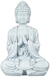 Zen'Light SBM2 Figur, Buddha/Meditation 2, Stein, 10 x 5 x 12,5 cm, Grau