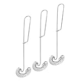HOLIDYOYO 3 Stück Schneebesen Aus Edelstahl Mini-schneebesen Rührbesen Backen Handbuch Ei -schneebesen Ei-rührwerkzeug Rühren Kochen Eierschläger Zu Hause Eiermischer Rostfreier Stahl Silver