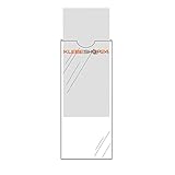 Klebeshop24 ORDNERRÜCKEN TASCHEN SELBSTKLEBEND | Transparent | 20 oder 100 Stück | Größe wählbar | Rückenschildtaschen | Selbstklebende Taschen für Ordneretiketten / 30 x 130 mm, 20 Stück