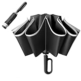 Automatische Regenschirme, windabweisend, faltbar, winddicht, Reisezubehör, automatischer Sonnenschirm für Damen, Herren, , Outdoor, Schwarz , Refer to description