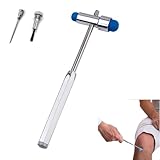 Neurologischer Reflexhammer,Medizinischer Neurologischer Hammer,Neuro Reflexhammer mit Doppel-Kunststoffkopf,Blau Medizinischer Reflexhammer für Hautreflexe und Oberflächenreaktionen Untersuchungen