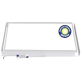 LECOM LED Panel 120x60 Deckenleuchten Rasterdecke 4000/6000K Lichtstrom 6000 lm kein Flimmern Einbauleuchten (Neutralweiß (4000K) mit Aufbaurahmen)