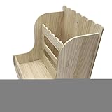 CGACCSD Heu für Hamster und Nagetiere | Heunspender für Kaninchen - Futterspender für Haustiere aus natürlichem Holz, verschwendungsfrei für Käfige