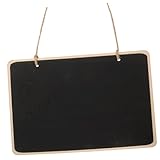 Homoyoyo Schiefertafel Holz Wiederverwendbares DIY Memo Board Abwischbar für Nachrichten Dekoration Tragbar für Innen Außen für Partys Zuhause