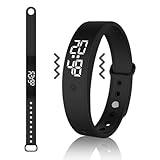 RANJIMA Vibrationswecker Armband, Vibrationsalarm Erinnerung Uhr mit Timer und 10 täglichen Alarmen,Töpfchen-Trainingsuhr, Trinkerinnerung, Pillenerinnerungen, Vibrationsarmuhr für Kinder Erwachsene