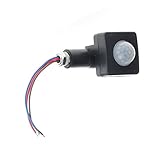 AC85-265V IP65 Bewegungsmelder verstellbar PIR Schalter Ultradünn LED Licht PIR Bewegungsmelder Außen Detektor 10 mm Schwarz